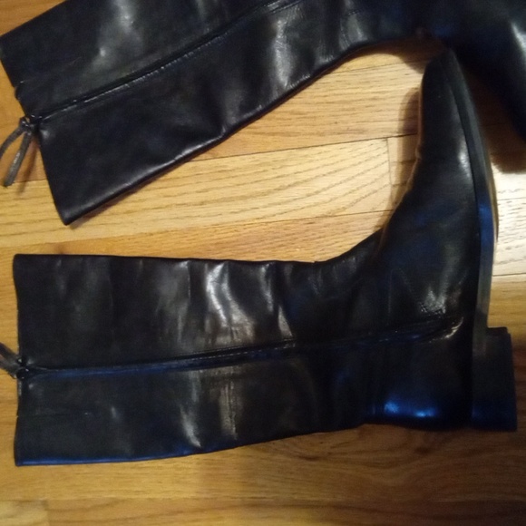 Black Ralph Lauren Riding Boots - Picture 3 of 8